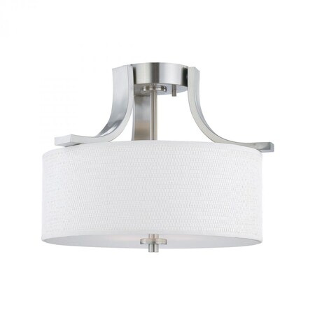 Thomas Pendenza 2-Light Ceiling Lamp in Brushed Nickel SL860978